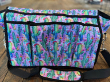 Load image into Gallery viewer, Neon Watercolor Cactus Grooming Bag