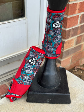 Mardi Gras Skull Sport Boots