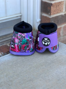 Purple Peacock Bell Boots