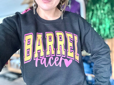 Black Barrel Racer Graphic Pullover