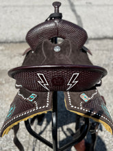 Load image into Gallery viewer, Chocolate Storm Spinal Relief Lightweight Saddle