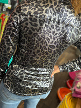 Load image into Gallery viewer, Black Cheetah Adult Rodeo Shirt