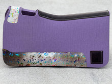 Load image into Gallery viewer, Lilac Acid Cowhide Saddle Pad