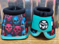 Candy Sugar Skull Bell Boots