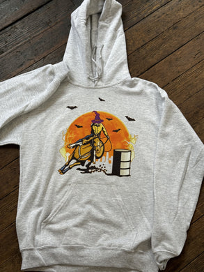 Spooky Barrel Racer Graphic Hoodie