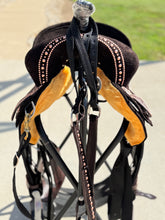 Load image into Gallery viewer, Chocolate Victoria Spinal Relief Saddle