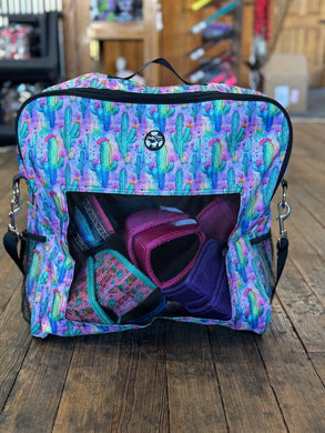 Neon Watercolor Cactus Boot Bag