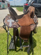Load image into Gallery viewer, Bling Faith Leather Saddle