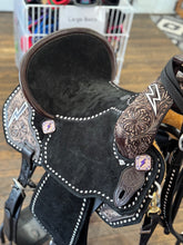 Load image into Gallery viewer, Black Thunderstruck Spinal Relief Saddle
