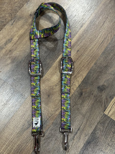 Rainbow Zebra Headstall