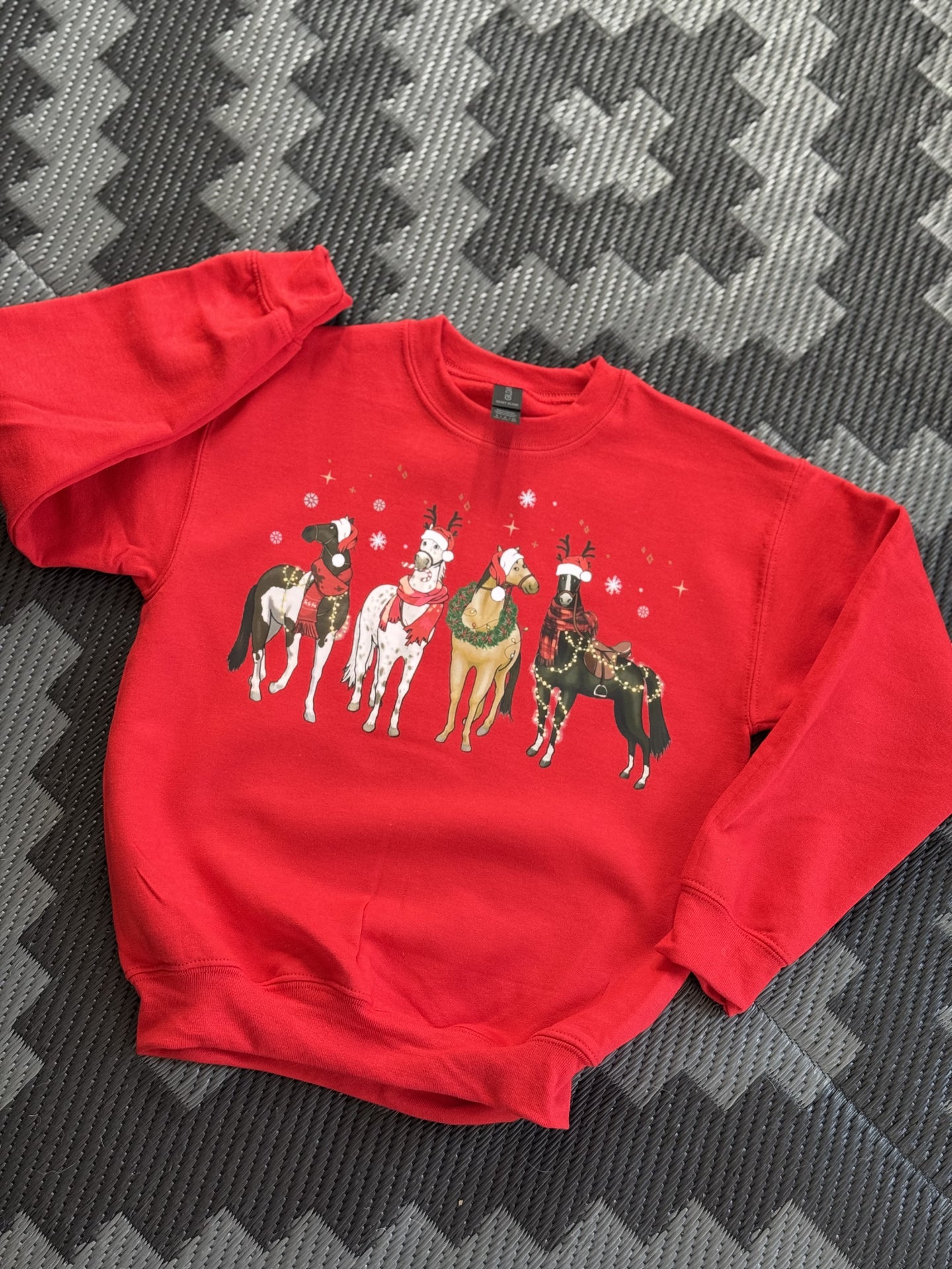 Christmas Horses YOUTH Graphic pullover