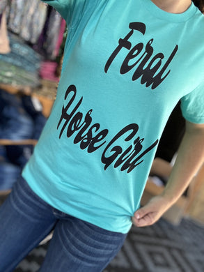 Feral Horse Girl Graphic Shirt