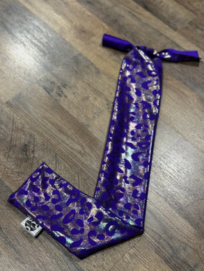 Purple Bling Iridescent Cheetah Tailbag