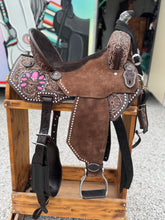 Load image into Gallery viewer, Pink Squashing Betty’s Leather Saddle