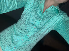 Load image into Gallery viewer, Mint Cheetah Adult Rodeo Shirt