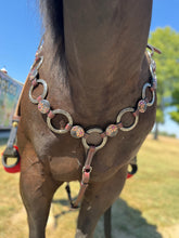 Load image into Gallery viewer, Pink Stone Ring Breastcollar