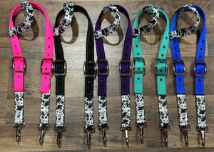 Cowprint Colored Headstalls