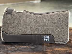 Fleece Bottom Grey Saddle Pad