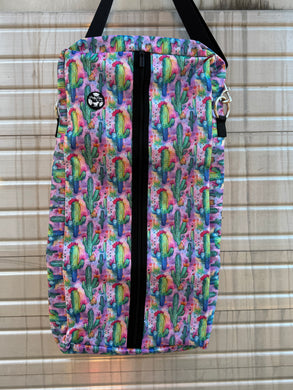 Neon Watercolor Cactus Bridle Bag