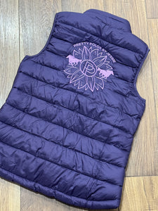 Pretty Polos Purple Small Puffer Vest