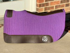 Purple Round Saddle Pad
