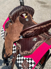 Load image into Gallery viewer, The Katniss Pencil Roll Leather Saddle