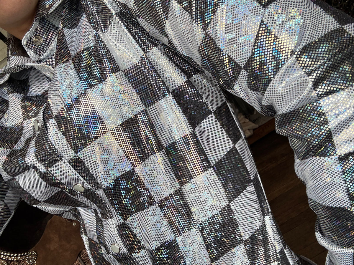 Checkered Adult Rodeo Shirt – Pretty Polos By Jessie & Lopin' With ...