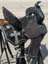 Load image into Gallery viewer, Black Bling Faith Leather Saddle