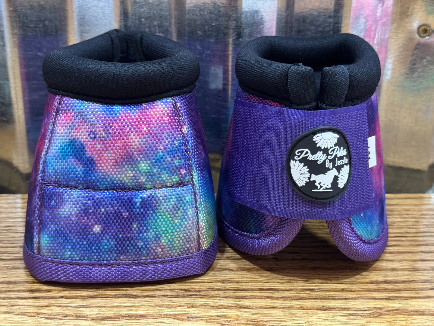 Neon Galaxy Bell Boots