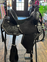 Load image into Gallery viewer, The Black Tulip Leather Saddle