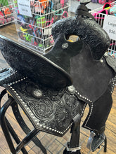 Load image into Gallery viewer, The Black Tulip Leather Saddle