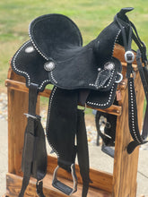 Load image into Gallery viewer, The Hadley Black Saddle