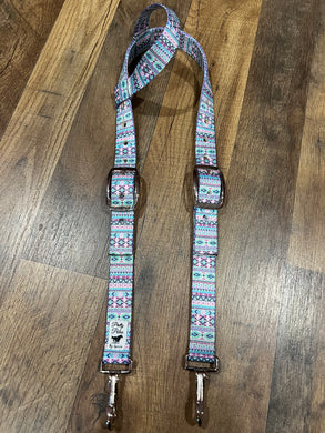 Ivory Mint Aztec Headstall