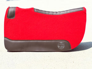 Red Round Saddle Pad