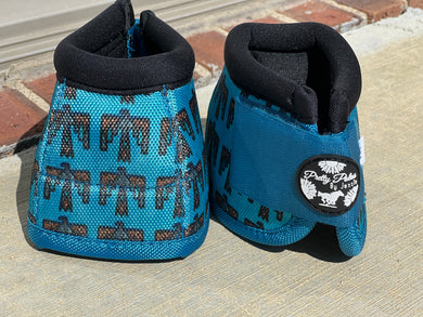 Turquoise Thunderbird Bell Boots