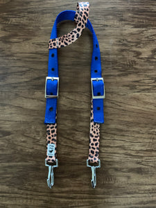 Royal Blue Cheetah Headstall