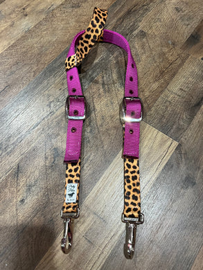 Magenta Pink Cheetah Headstall