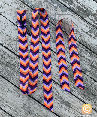 Orange & Purple Chevron Latigo & Off Billet