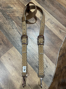 Brown Checkered Headstall