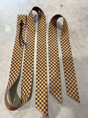 Brown Checkered Latigo & Off Billet