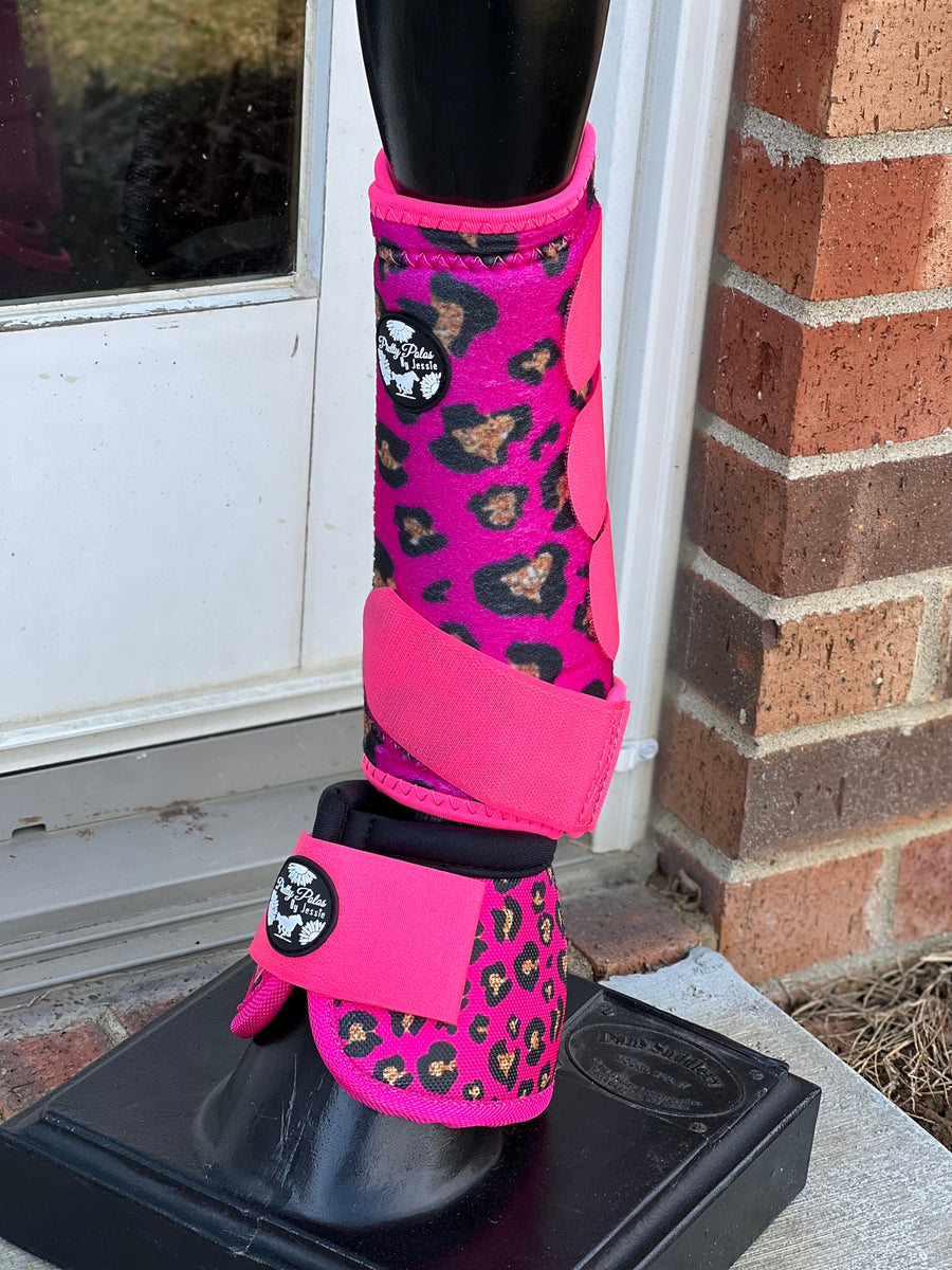 Hot Pink Cheetah Sport Boots – Pretty Polos By Jessie & Lopin' With ...