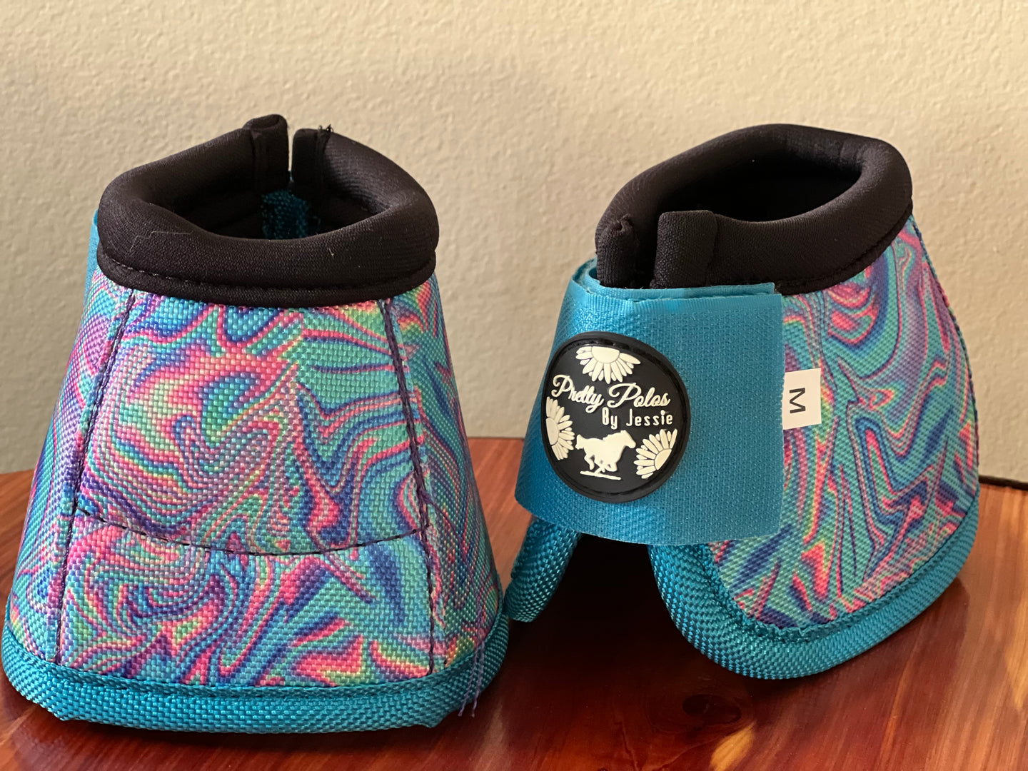 Unicorn Swirl Turquoise Bell Boots