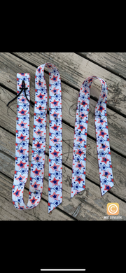 Patriotic stars latigo & off billet