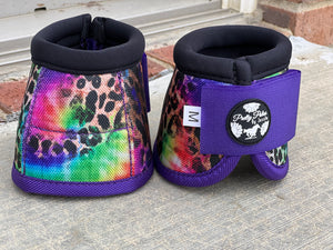 Tie Dye Cheetah Bell Boots