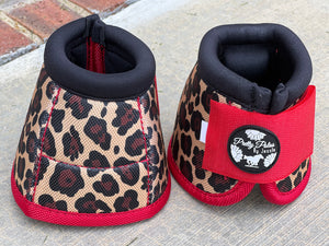 Red Cheetah Bell Boots