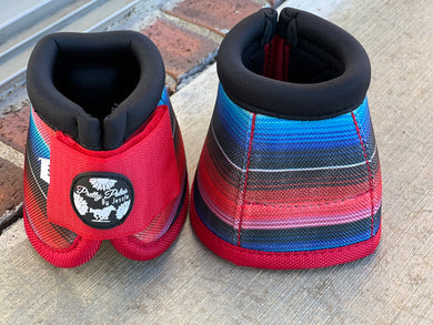 Red Serape Bell Boots