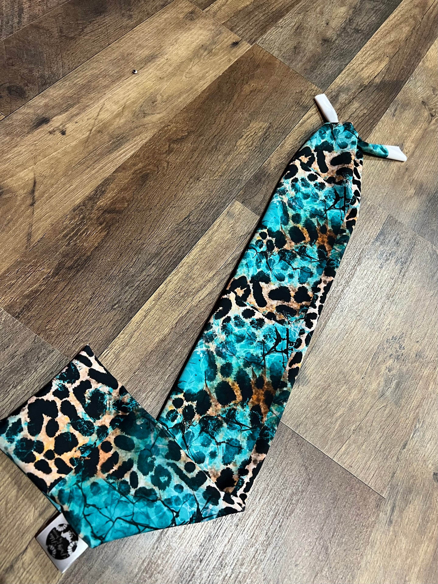 Turquoise stone Cheetah Tailbag