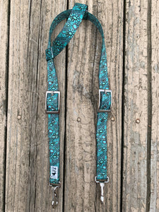 Old fashioned turquoise jewel headstall