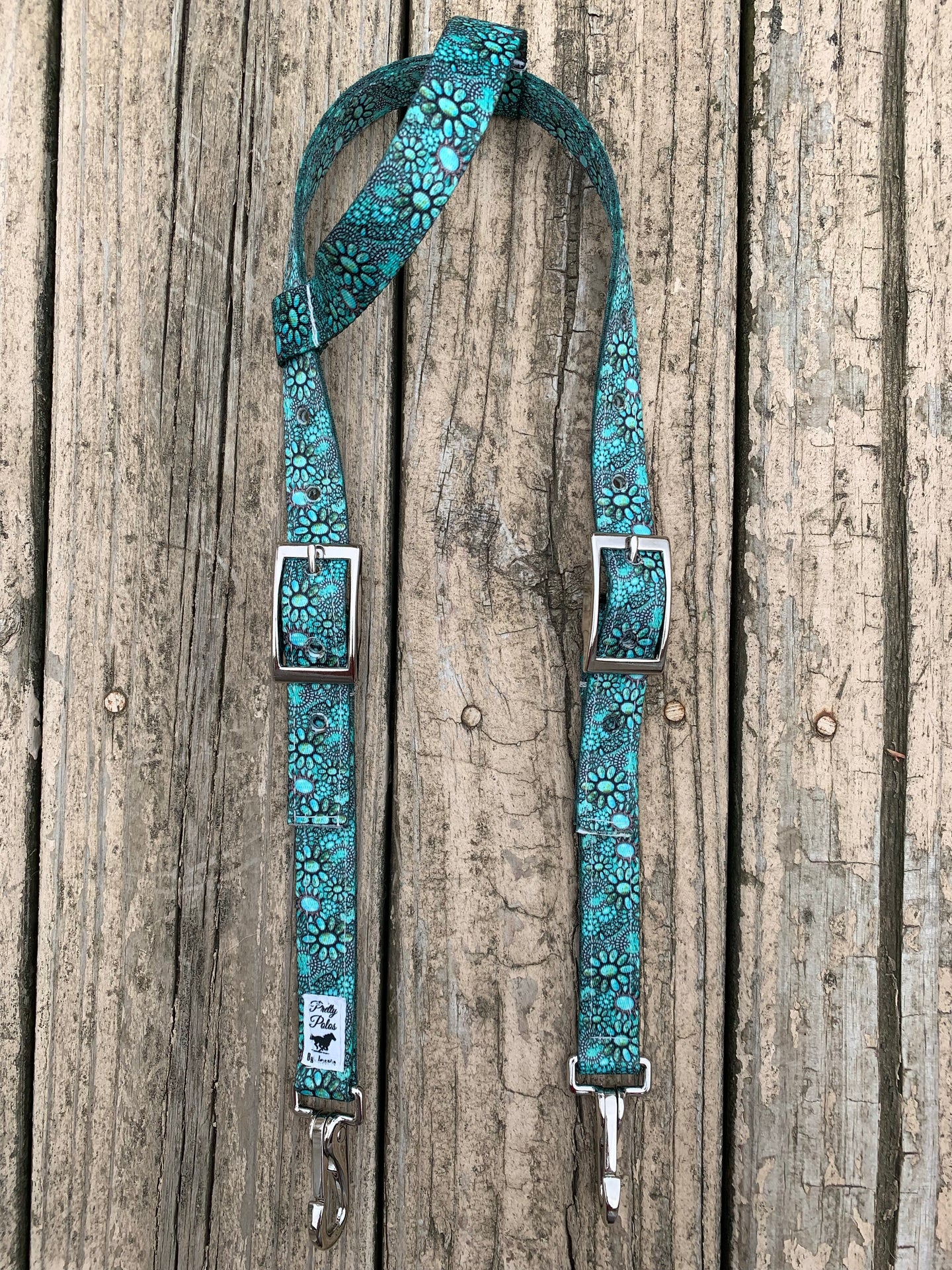 Old fashioned turquoise jewel headstall