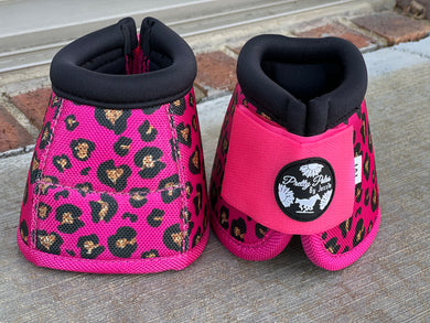 Hot Pink Cheetah Bell Boots